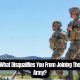 What Disqualifies You From Joining The Army?